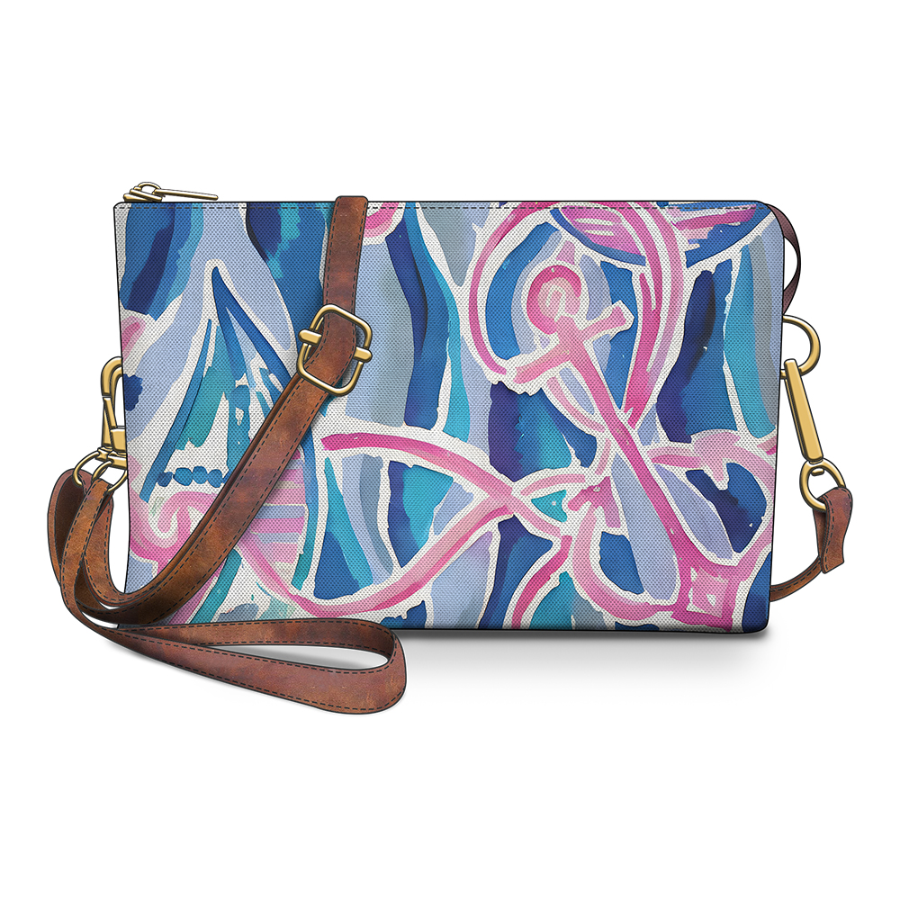 PINK ANCHOR CROSSBODY BAG