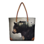 FOREST BLACK BEAR TOTE