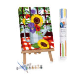 Adults Paint-by-Numbers in Tube - Flowers in the watering can