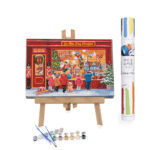 Adults Paint-by-Numbers in Tube - Wishful Window Shopping - Christmas