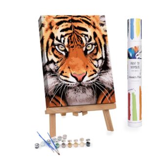 Adults Paint-by-Numbers in Tube - Tiger Face