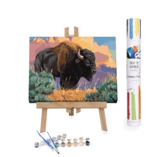 Adults Paint-by-Numbers in Tube - After the Storm Bison