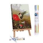 Adults Paint-by-Numbers in Tube - Ruby Throated Hummingbird