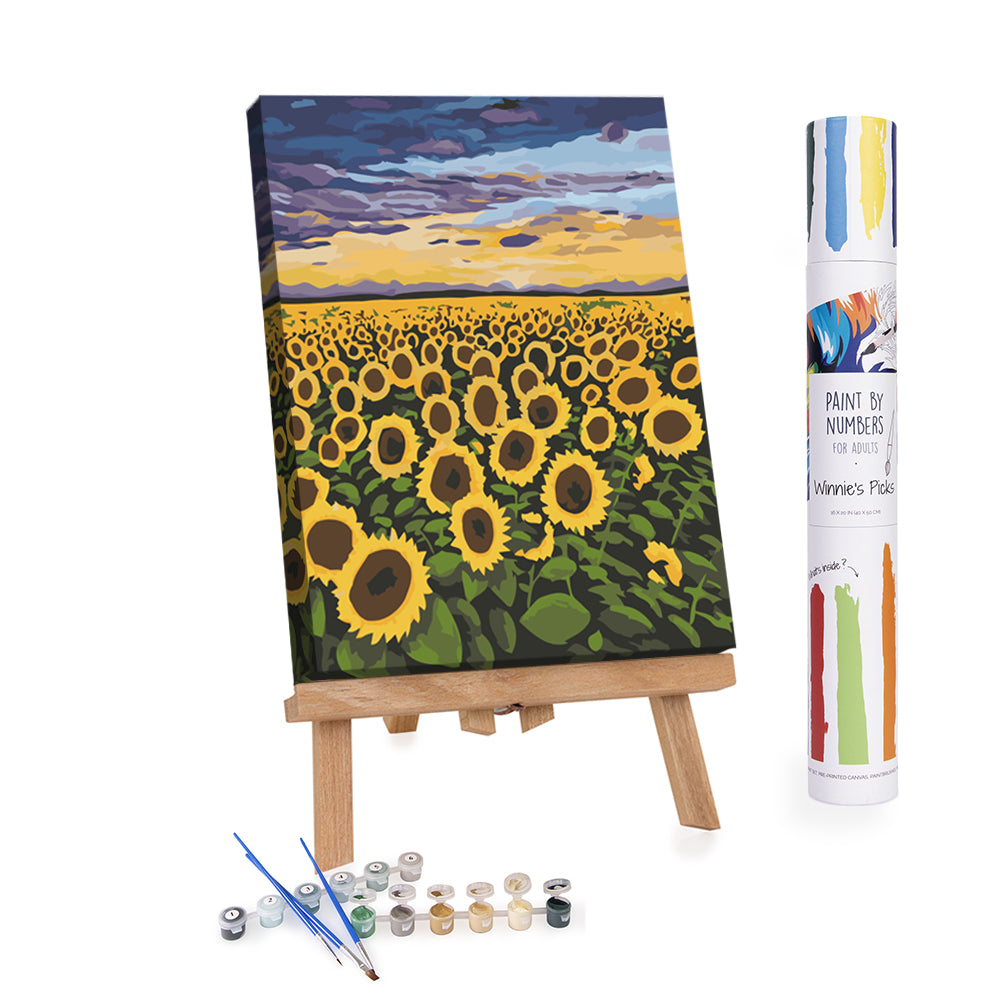 Adults Paint-by-Numbers in Tube - Sunset Sunburst, Johnathan Harris