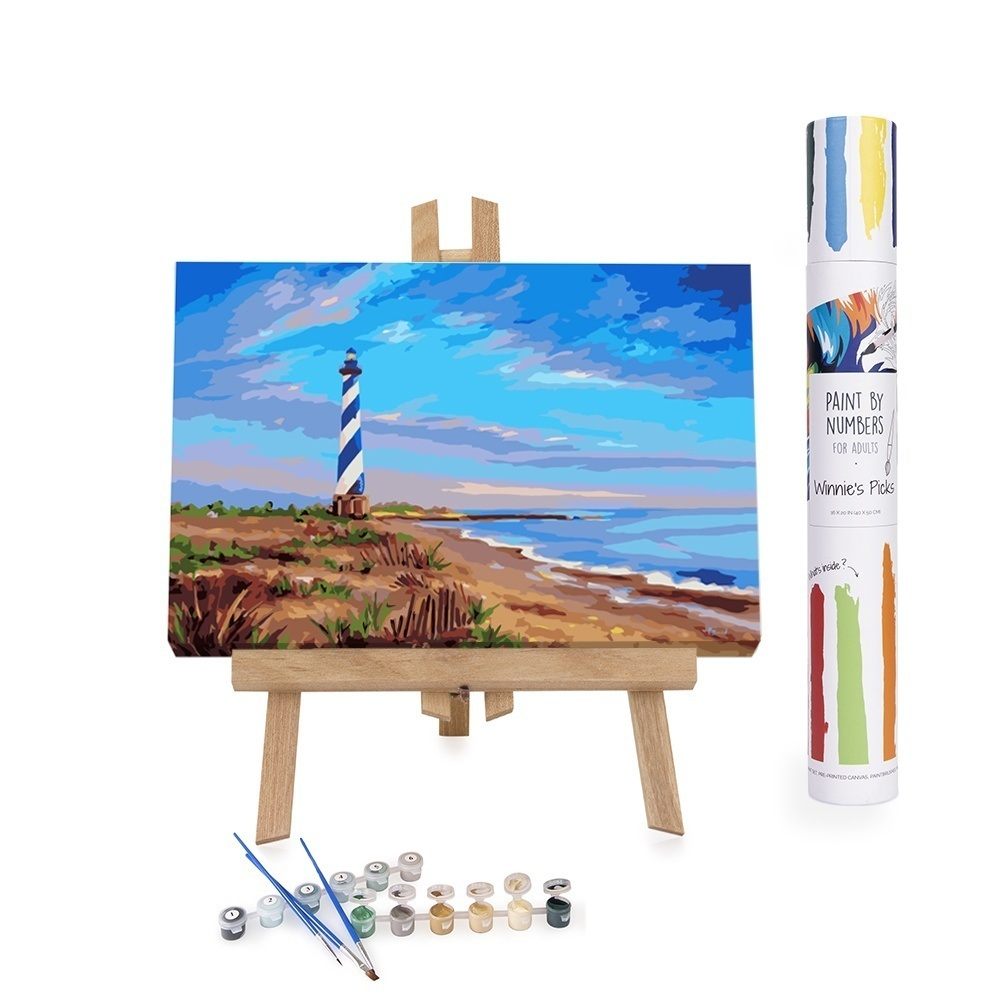 Adults Paint-by-Numbers in Tube - Evening at cape Hatteras, Jeff Pittman