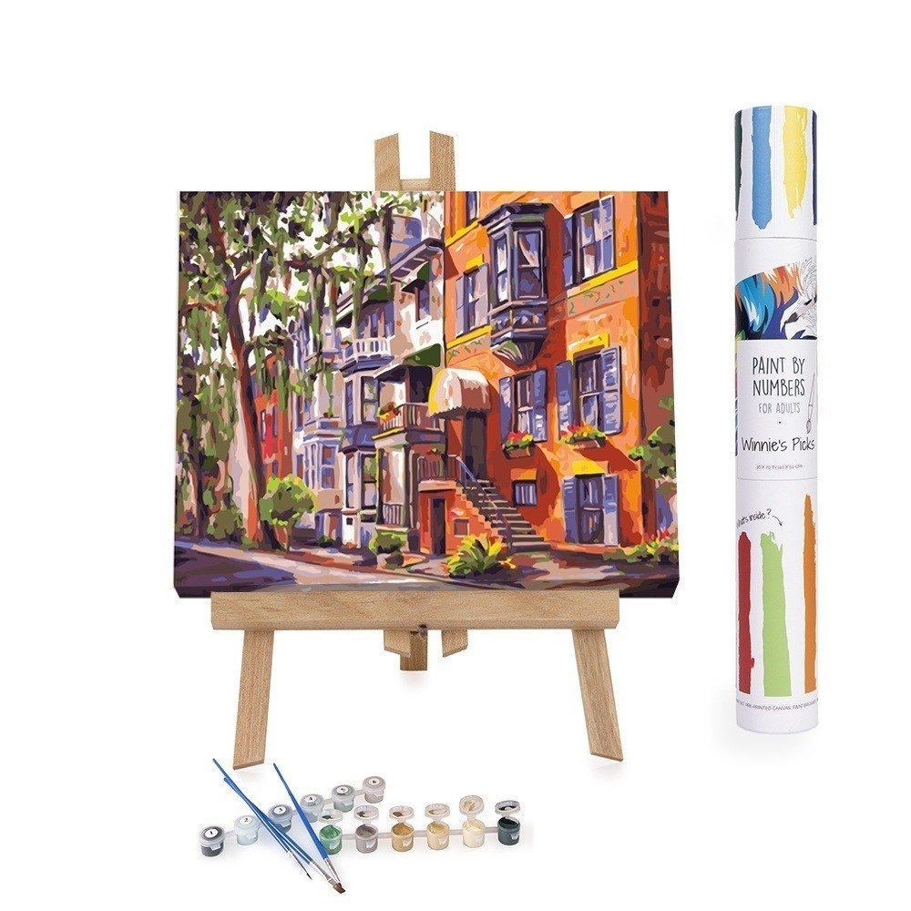 Adults Paint-by-Numbers in Tube - Hull Street in Chippewa Square Savannah, Jeff Pittman