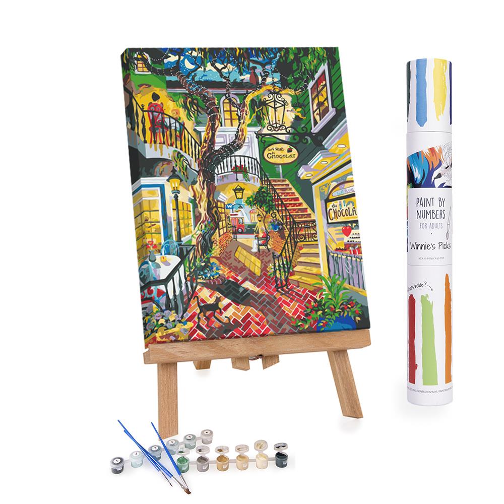 Adults Paint-by-Numbers in Tube - Pepper Tree Lane Two, Robin Wethe Altman