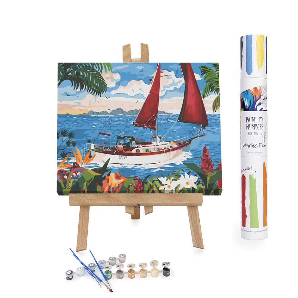 Adults Paint-by-Numbers in Tube – Sail Away, Robin Wethe Altman