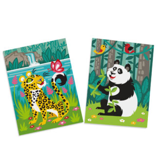 Kids Paint-by-Numbers - Panda & Leopard