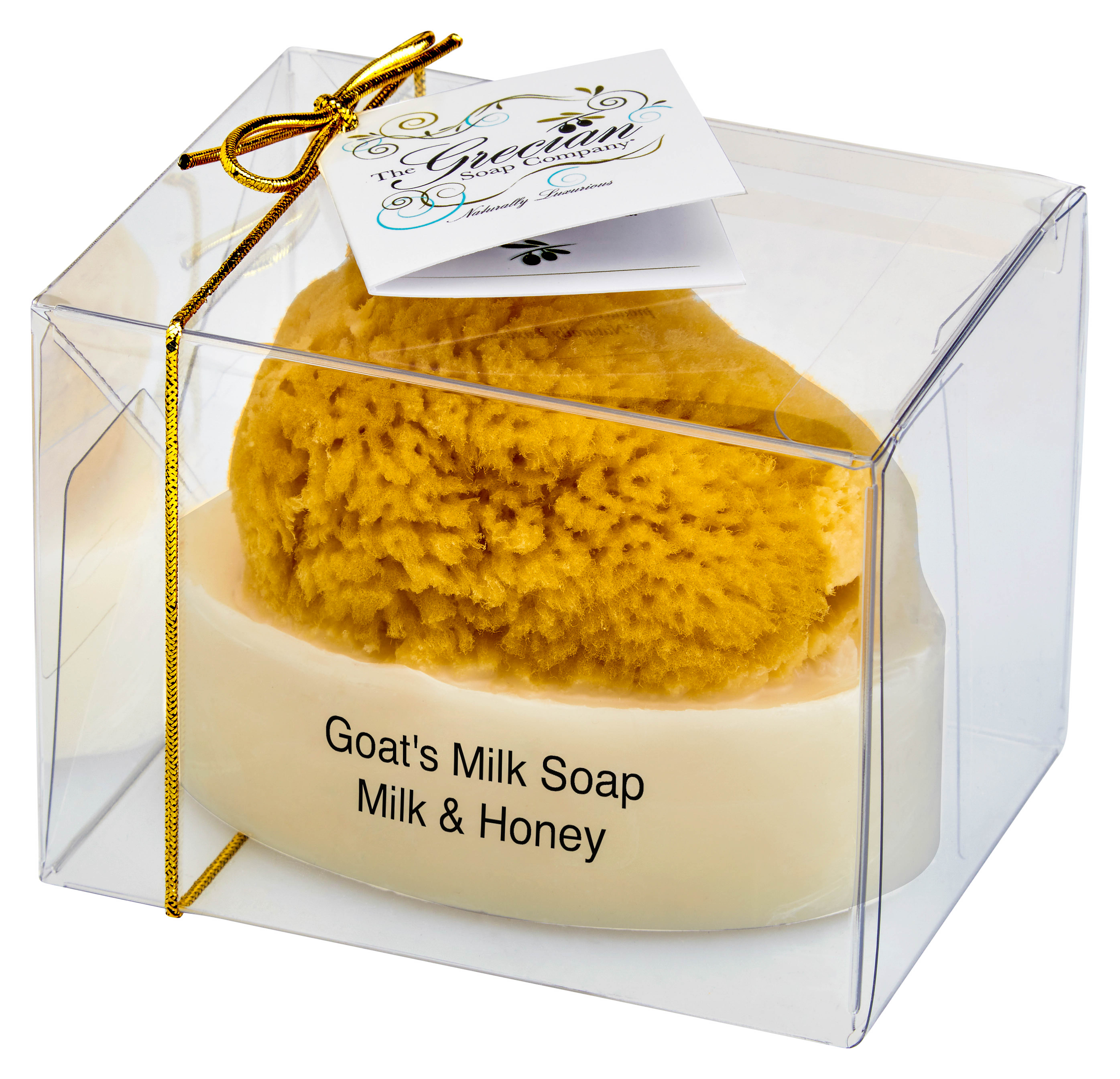 Goat’s Milk Soap w/Sponge – Milk & Honey