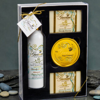 Lotion, 2 Soaps and Candle Gift Set - Almond