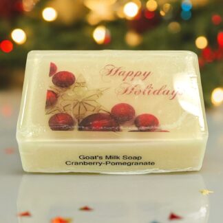 Happy Holiday Picture Soap - Cranberry Pomegranate