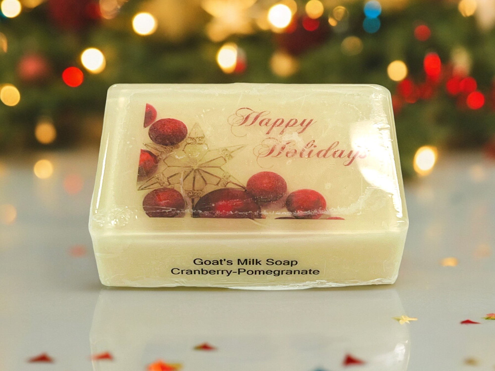 Happy Holiday Picture Soap – Cranberry Pomegranate