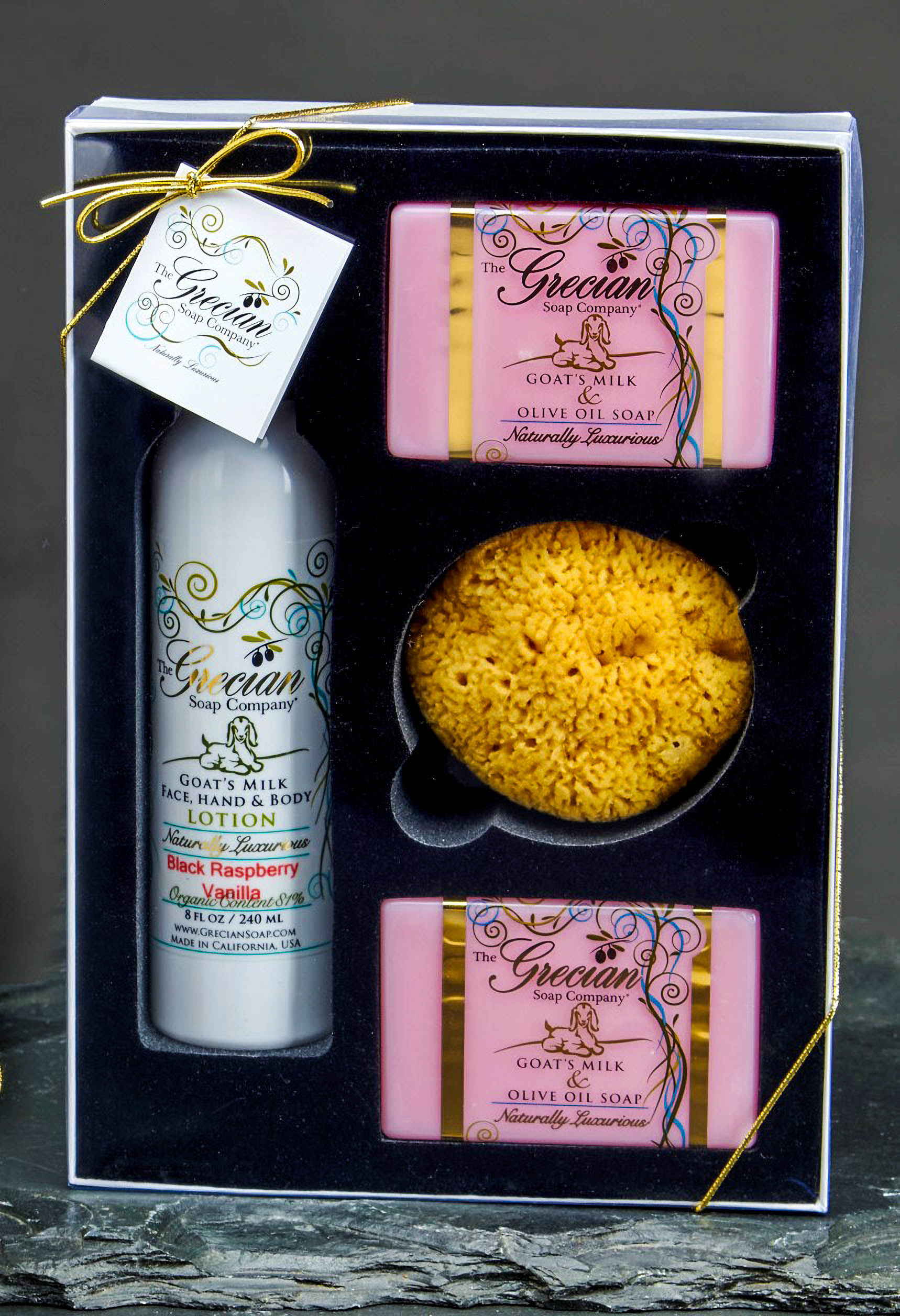 Lotion, 2 Soaps and Sponge Gift Set – Milk & Honey