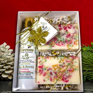 Holiday Lotion and Blooms Gift Set