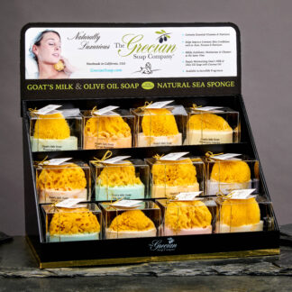 Sponge Soap Bars w/Premium Display incl 32 Soaps plus 5 free