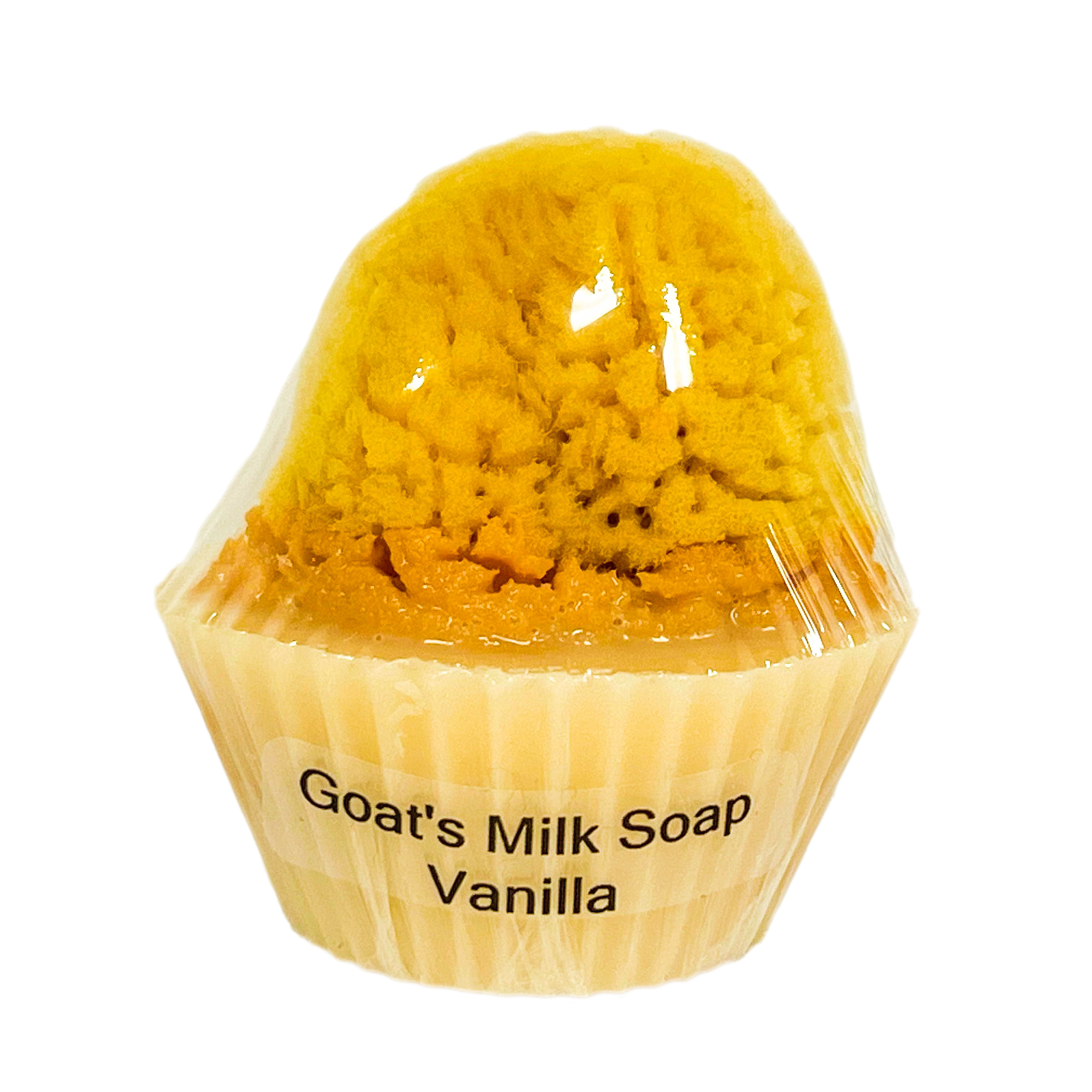 Goat’s Milk Cupcake Soap w/Sponge – Vanilla