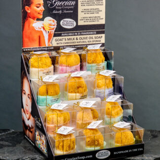 Sponge Soap Bars w/Standard Display includes 32 Soaps