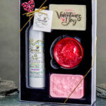 Valentine's Lotion, Soaps and Sponge Gift Set -  Lavender