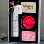 Valentine's Lotion, Soaps and Sponge Gift Set - Plumeria