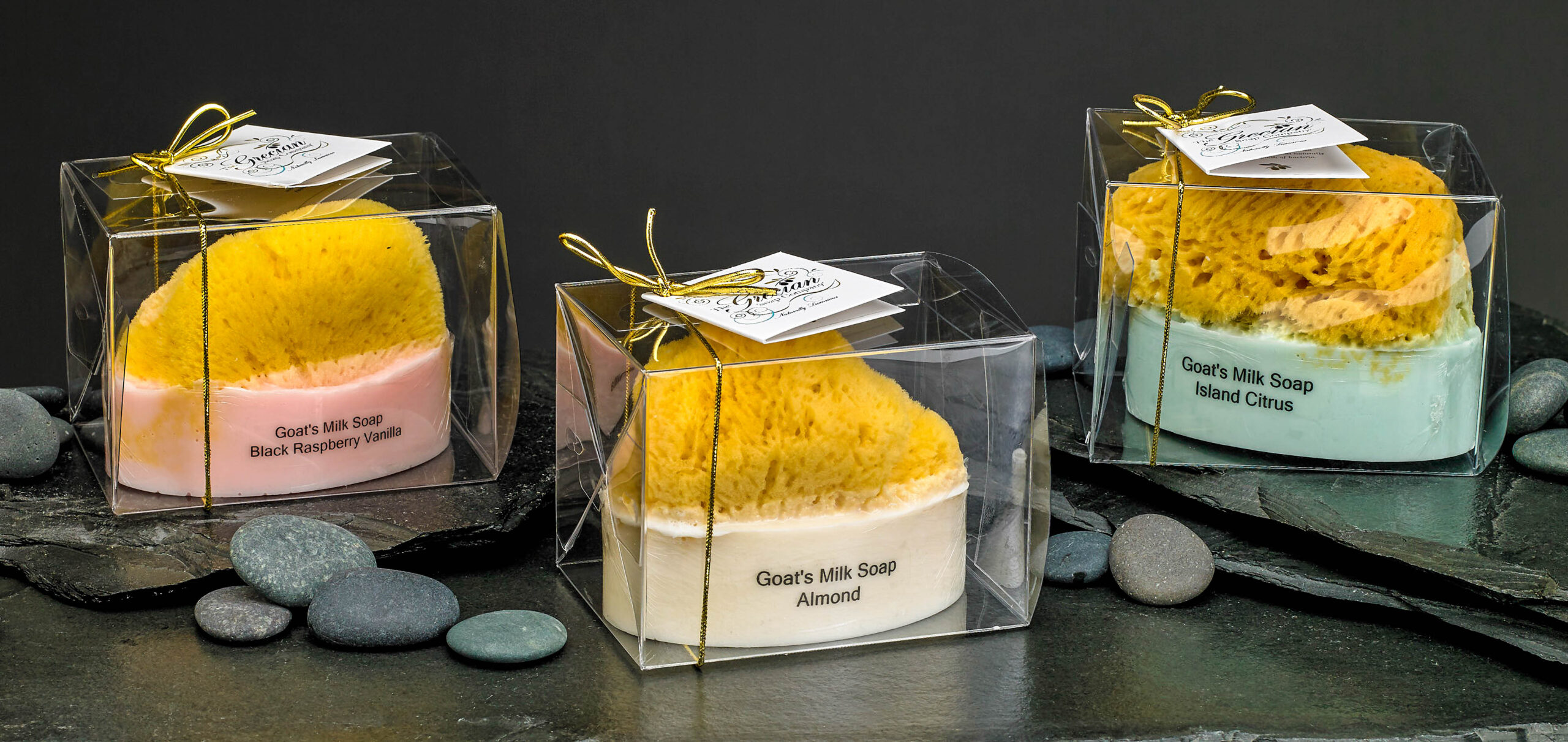 Goat’s Milk Soap w/Sponge – Mango Papaya