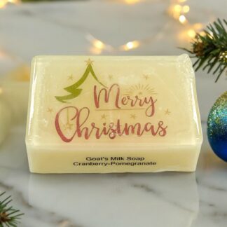 Merry Christmas Picture Soap - Cranberry Pomegranate