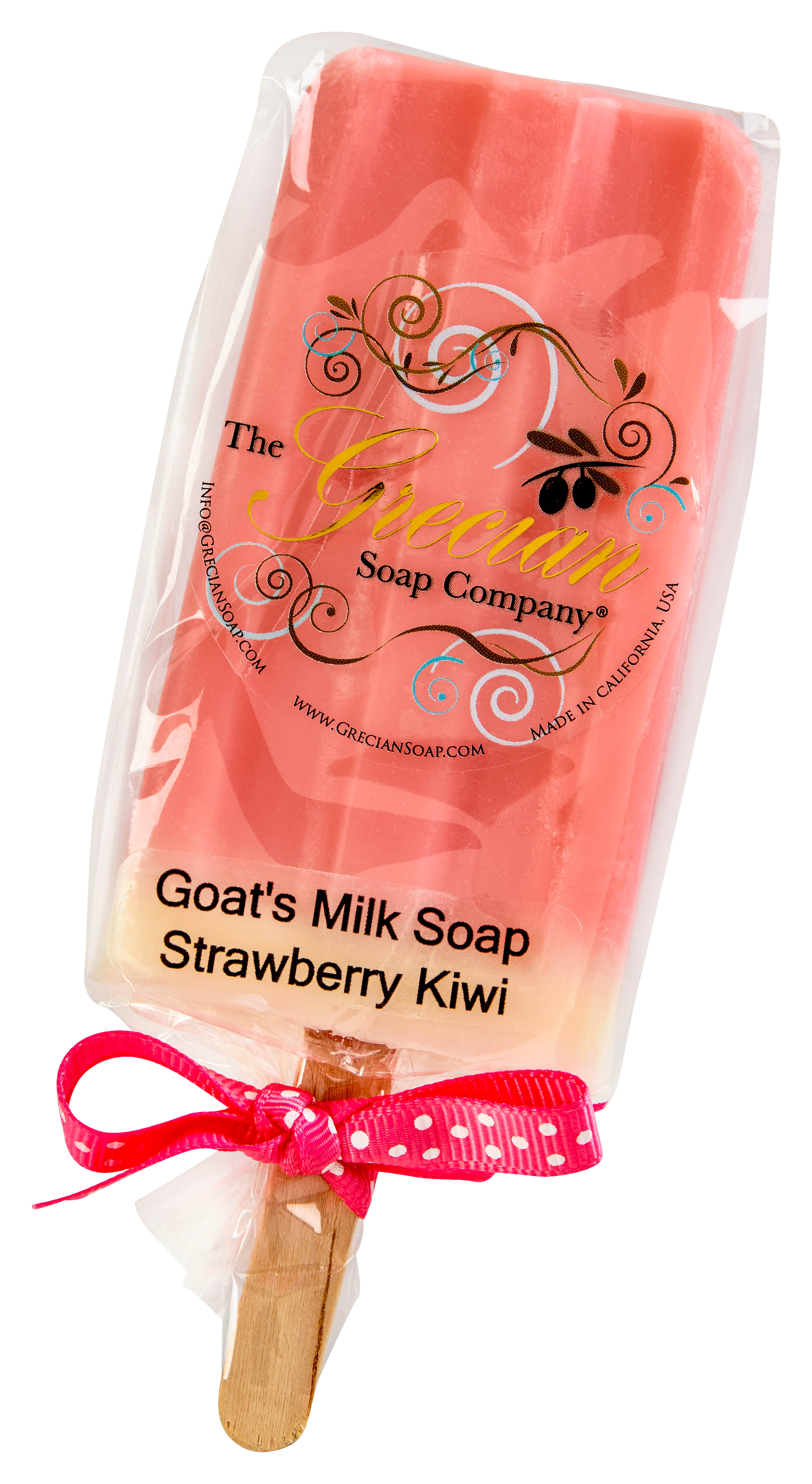 Goat's Milk Popsicle Soap - Strawberry Kiwi