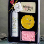 Valentine's Day Lotion, 2 Soaps and Candle Gift Set - Lavender