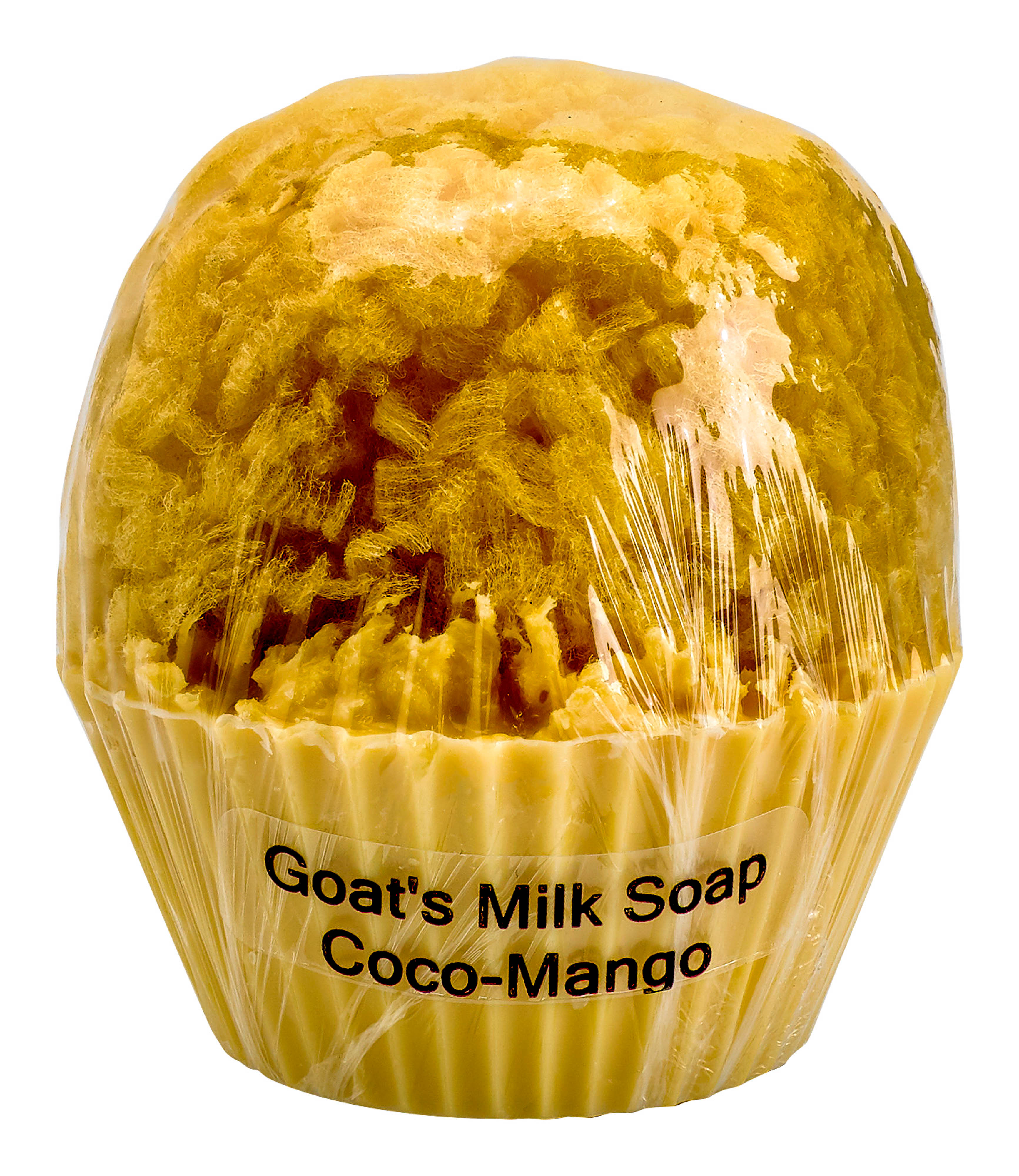 Goat's Milk Cupcake Soap w/Sponge - Coco Mango