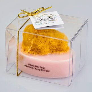 Goat's Milk Soap w/Sponge - Japanese Cherry Blossom