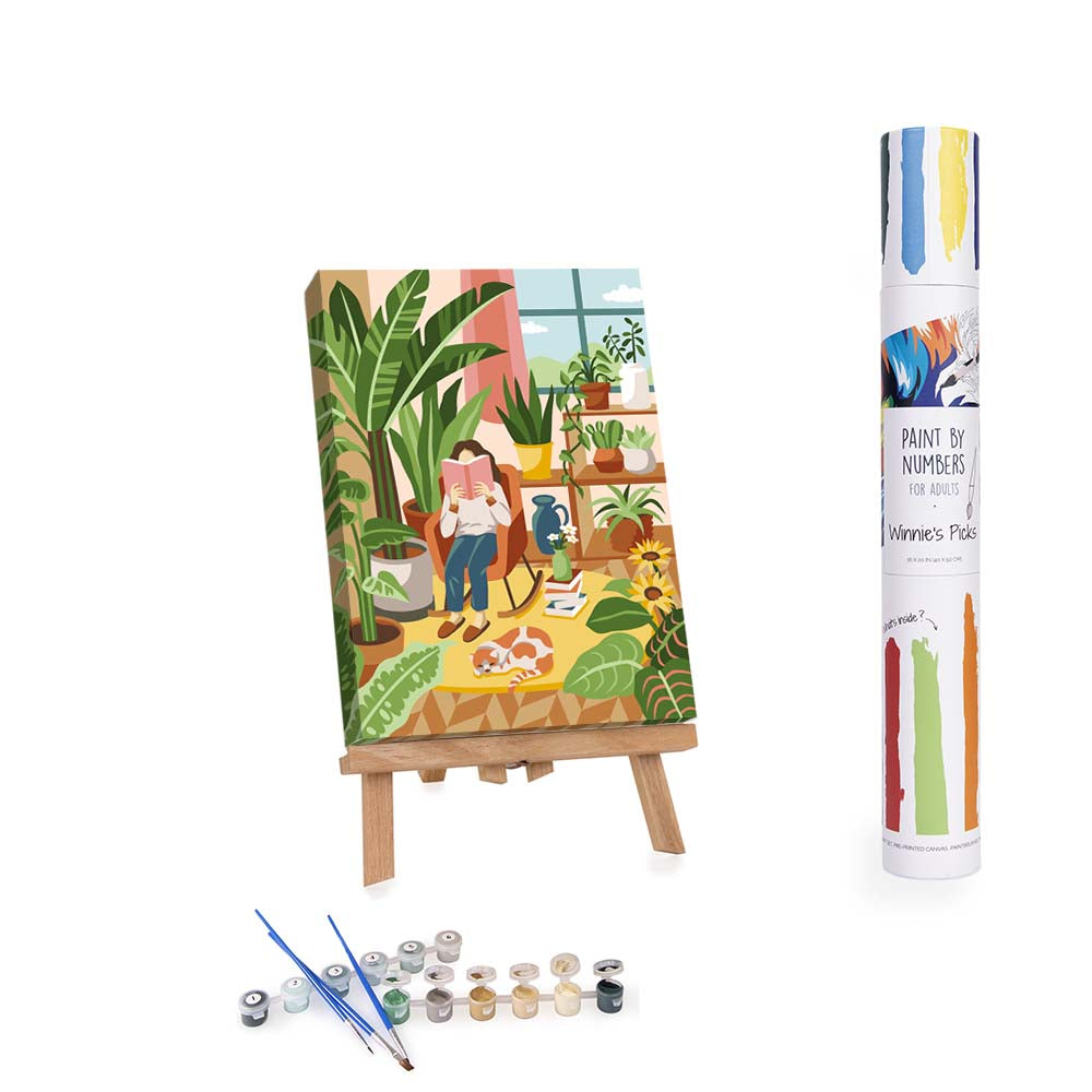 Adults Paint-by-Numbers in Tube – Cozy reading